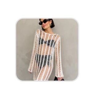 Crochet Overlay Dress